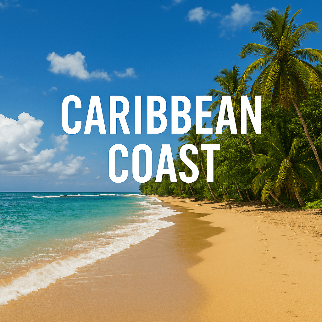 Caribbean coast beach